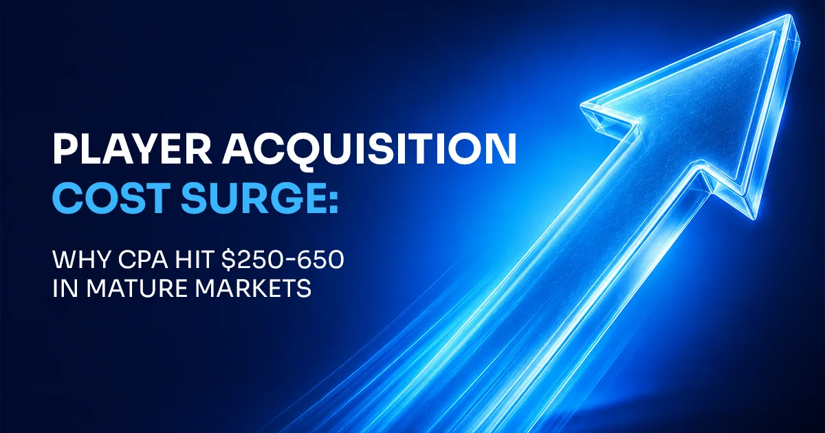Player Acquisition Cost Surge: Why CPA Hit $250-650 in Mature Markets